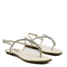 ZATTA Keyla Curled Toe Flats - 白色 - 查看 3
