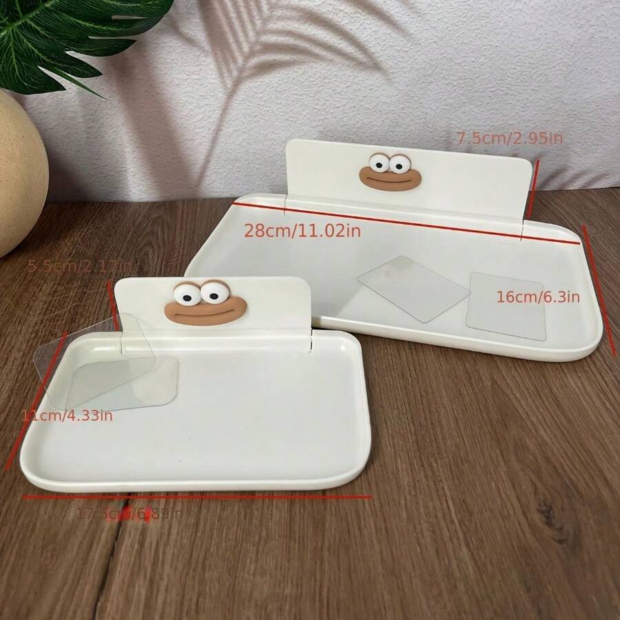 Bathroom WallMounted Plastic Hanging Shelf Perfect For Organizing