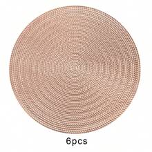 4 件/6 件/8 件柳叶形圆形防滑 PVC 铝箔隔热垫，可清洗，适用于餐厅、派对、家庭餐桌 - 柳葉餐墊 - 查看 19