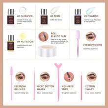 lakerain Ibcccndc眉毛塑形染色套装，全套工具，易于使用，效果持久，DIY眉毛烫染套装 - Set 1 - 查看 4