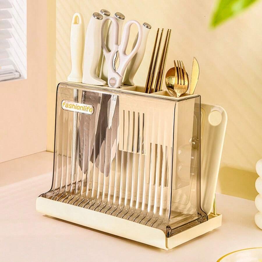 Kitchen Chopstick And Cutting Board AllInOne Knife Rack. Tabletop