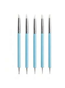 5/10pcs DIY Soft Pottery Clay Sculpting Tools Set - Versatile Cake Oils Engraving Rubber Craft Pen Brush Polymer Modeling Shaper Kit For Creative Arts And Crafts Projects