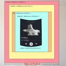 1 件香烟专辑封面印刷挂毯，适用于客厅、卧室、办公室、家居装饰、派对的聚酯纤维壁挂装饰，具有悬垂效果的矩形厨房壁挂，包括 3 个钉子和 2 个夹子、房间装饰、房间旗帜、房间用品、壁挂