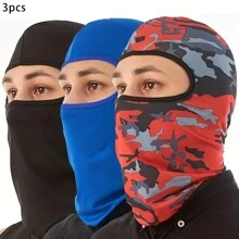 Awegeo Camouflage Balaclava Face Mask+Arm Sleeves Set, Summer Cooling Neck Gaiter, UV Protector Motorcycle Ski Scarf For Men/Women Summer UV Protection Full Head Mask Neck Cover For Driving Cycling - Multicolor - View 7