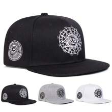 1 chiếc mũ Hip-Hop thêu mắt cho nam, mũ bóng chày thể thao ngoài trời, mũ thường ngày chống nắng có thể điều chỉnh, thích hợp cho du lịch mùa xuân, mùa thu, tiệc bãi biển - Nhiều màu - Xem 8