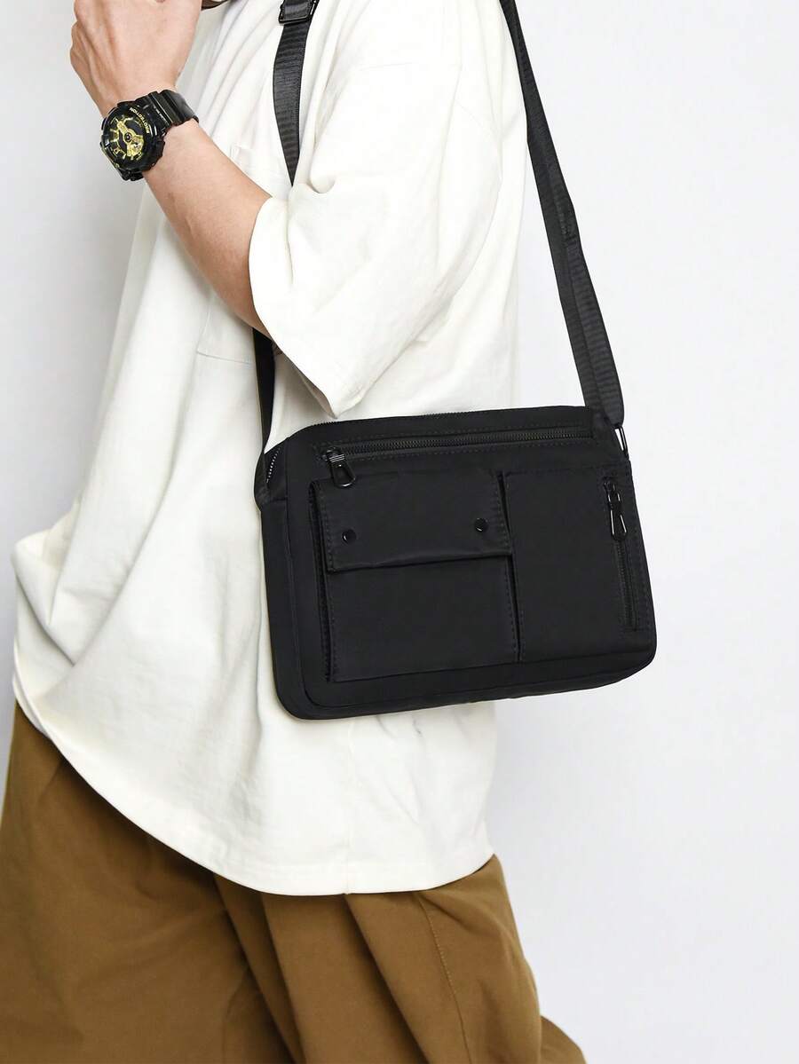 Back To School Collegiate Style Solid Color Zipper Closure Casual