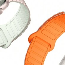 Dây đeo đồng hồ từ tính silicon hai tông màu tương thích với Apple Watch 38mm/40mm/41mm/42mm/44mm/45mm/46mm, Vòng đeo tay mềm chống khóa tương thích với Apple Watch Series 1-10/SE - Nhiều màu - Xem 3