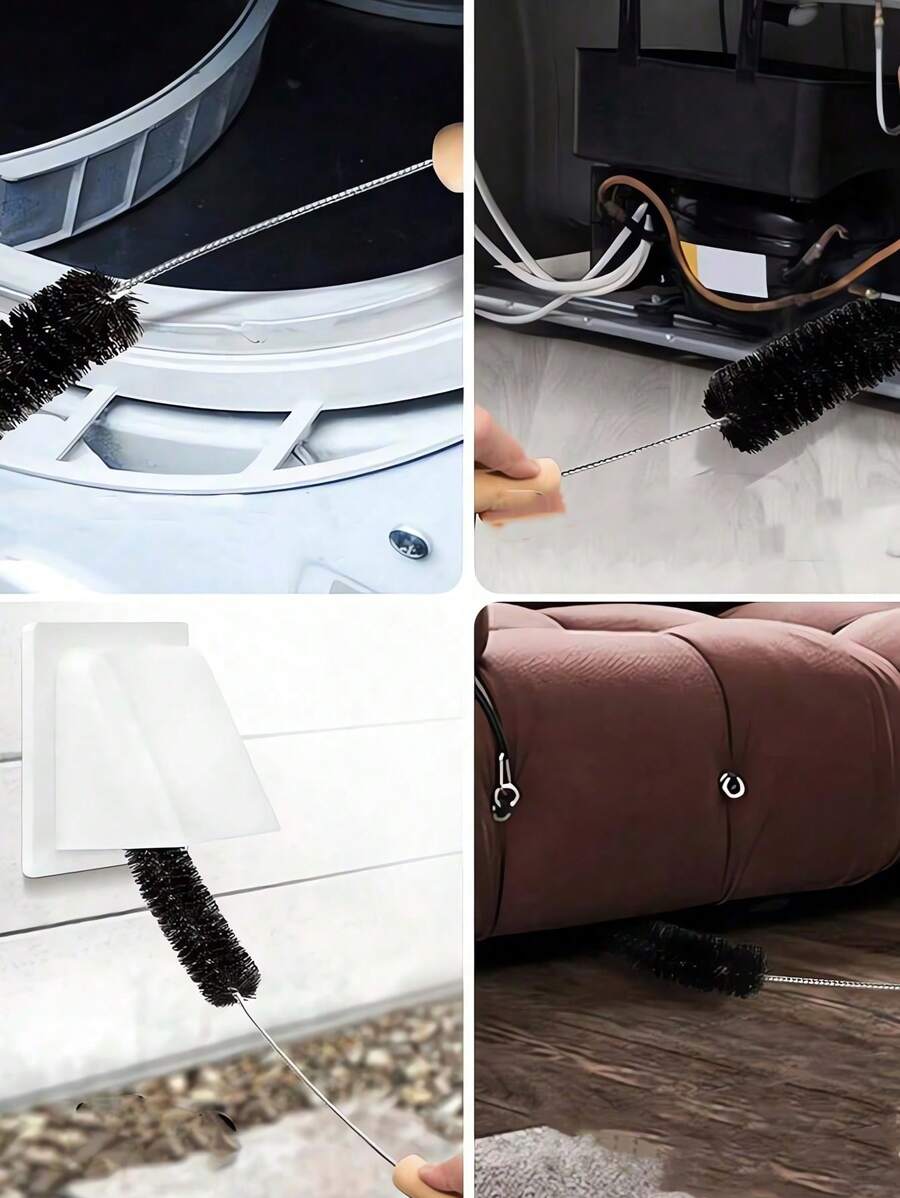1 Set Dryer Vent Cleaner Kit, Lint Brush, Flexible Vent Brush, Home