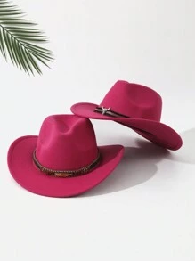2 szt. Unisex haftowany kapelusz przeciwsłoneczny z motywem głowy bydła, kapelusz kowbojski/kowbojski, kapelusz plażowy boho, miękki filcowy kapelusz fedora, swobodny kapelusz z włókna poliestrowego na każdą porę roku