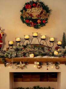 2/6 件暖光无焰蜡烛灯，室内装饰电子蜡烛灯，适用于婚礼、派对和节日装饰、圣诞装饰蜡烛、情人节装饰茶烛灯、圣诞饰品、节日装饰、家居装饰、圣诞节 - 白色 - 查看 3