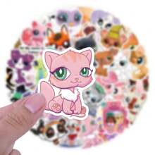 55Pcs Lps Littlest Pet Shop Stickers Stickers, Animals Stickers For Water Bottles Journaling Laptop Scrapbook Guitar Suitcase, Funny Vinyl Decals For Aldult Boys Girls Gift,Lps,Littlest Pet Shop,Stickers
