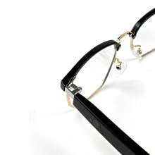 1 chiếc kính thông minh có tai nghe có loa Bluetooth gọi điện thoại không dây chống nước cho du lịch ngoài trời, kỳ nghỉ ở bãi biển - Khung đen chống ánh sáng xanh - Xem 8