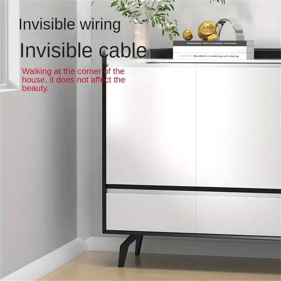 1pc 39.37inch Mini Wire Hider Paintable Cable Seal Parts Wire Seals