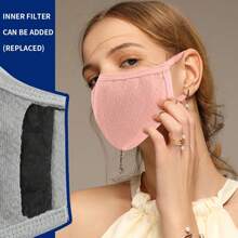 2pcs 3D Outdoor Travel 3D Face Mask, Reusable And Washable, Breathable Cycling Anti-Dust Protective Mask - Multicolor - View 6