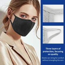 2pcs 3D Outdoor Travel 3D Face Mask, Reusable And Washable, Breathable Cycling Anti-Dust Protective Mask - Multicolor - View 5