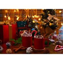 1 tấm áp phích trang trí Giáng sinh năm mới cây thông Noel quà tặng nai sừng tấm bánh gừng người đàn ông vải in áp phích nghệ thuật treo tường trang trí phòng nhà không có khung - Nhiều màu - Xem 25