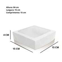 20 Sweet Gift Boxes With Display - 15x15x4 Cm - Kit 20 Units - 白色 - 查看 3