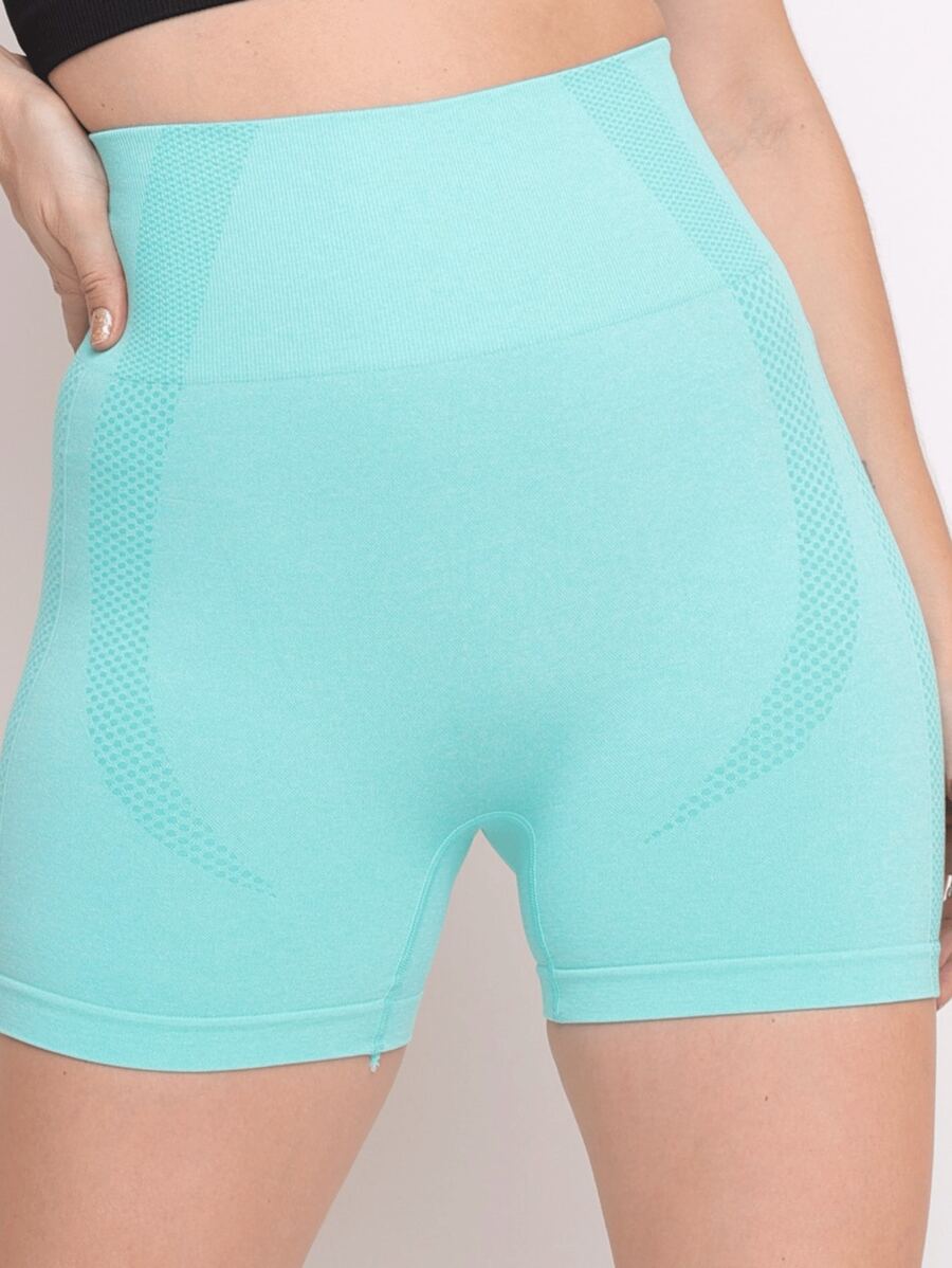 Women's Butt Lifting Shorts Polyamide CrossFit Gym Training Running Comfortable - 綠色 - 查看 1