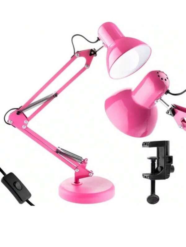 Lámpara De Escritorio Con Brazo Oscilante Metálico