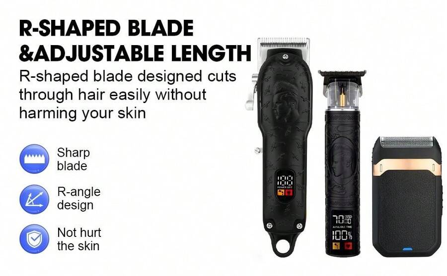 LQT Professional Hair Clipper And Trimmer Set For Men, Cordless