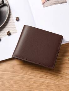 Men's Slim Wallet, Thin Bifold Wallet, Convenient Card Holder, Lightweight ID/Card Case, Unisex Coin Purse, Easy To Carry - Multicolor - View 16