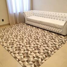 Living Room And Bedroom Rug 3.00x2.00 With Non-Slip Easy Cleaning - 鏽棕色 - 查看 1