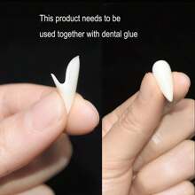 Best-Selling Halloween Vampire Zombie Fake Teeth, Small Fang Horror Costume Props Teeth Gel, Makeup Masquerade Dentures, Fake Teeth Props For Role-Playing And Party Events - Multicolor - View 7