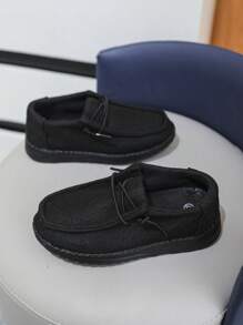 Sapatos casuais infantis com cadarço, sapatos de lona, tênis de corrida respiráveis, tênis de cano baixo