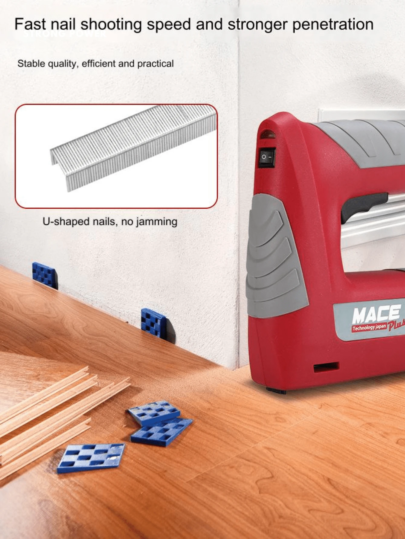 Electric Staple Gun, 2 In 1 Cordless Stapler Nail Gun Set With 2500pcs