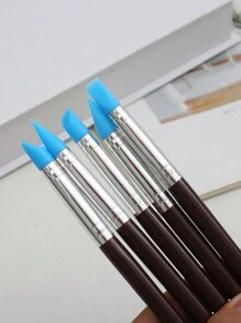 5/10pcs DIY Soft Pottery Clay Sculpting Tools Set - Versatile Cake Oils Engraving Rubber Craft Pen Brush Polymer Modeling Shaper Kit For Creative Arts And Crafts Projects