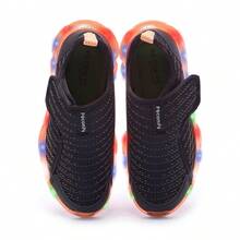 Pé com Pé Bubble Led Black/Orange Kids' Sneakers - 黑色 - 查看 5