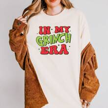 In My Gr-Nch Era Jolly Merry Christmas Vintage Soft Unisex T-Shirt - Ivory - 查看 2