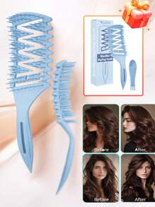 Lược chải tóc có lỗ thông hơi định hình tóc xoăn mới 1/2/3 Lược chải tóc xoăn ướt, Lược chải tóc định hình tóc xoăn massage các nút cứng, Gỡ rối cho người da đen, Kéo tóc & Tách tóc xoăn, Dành cho phụ nữ, nam giới, Giảm kéo và Tách tóc xoăn Đóng hộp và Làm quà tặng Ngày của Mẹ, Quà tặng bạn bè/gia đình cho bạn gái - Nhiều màu - Xem 5