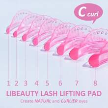 Libeauty 8 对果冻睫毛提升硅胶棒 8 种尺寸棒无需胶水睫毛提升护罩批发自粘睫毛提升垫 - 彩色 - 查看 5