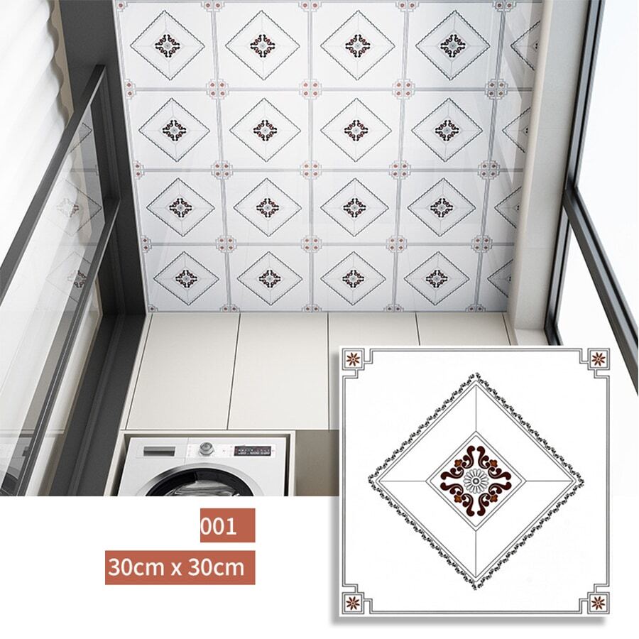 4PCS SelfAdhesive PVC Roof Ceiling Stickers, Simple Living Room