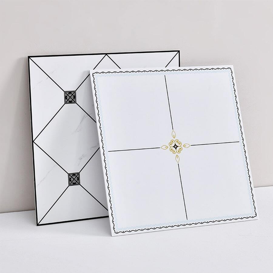 4PCS SelfAdhesive PVC Roof Ceiling Stickers, Simple Living Room