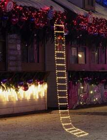 Luces De Escalera Navideñas Con Santa Claus Decoracion Hogar - Tipo de Enchufe A USA (110-127V) - Ver 2