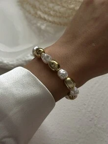 1 Mảnh Trang Sức Chunky Thiết Kế Xu Hướng Thời Trang Vòng Tay Hợp Kim Bóng Giọt Nước - vòng đeo tay - Xem 8