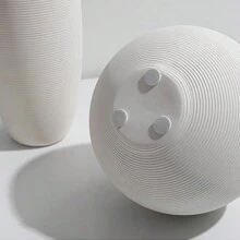 Nordic Modern Minimalist Creative White Ceramic Vase Home Living Room TV Cabinet Decoration Ornaments Office Desk Dining Table Decoration Crafts Gifts Birthday Graduation Home Decor Room Decor Flower Vase Glass Vase