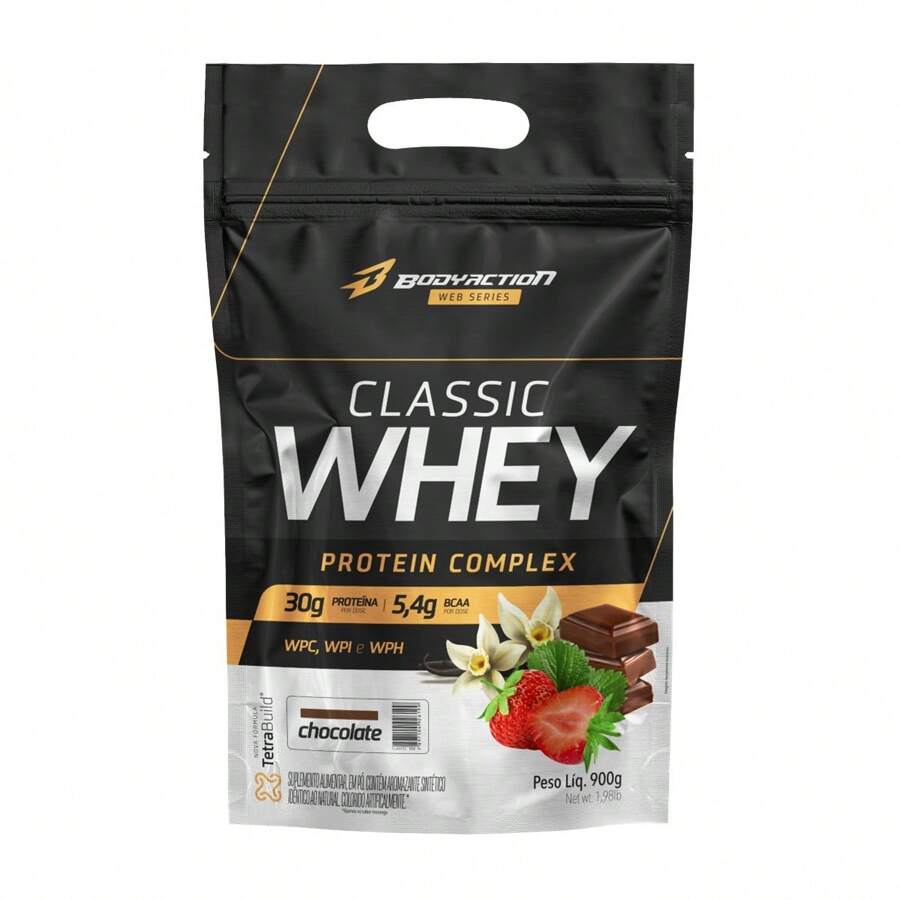 Bodyaction Oficial Whey Protein Classic 900g Bodyaction - 巧克力 - 查看 1