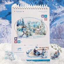 have a good day 1 包 25 件冬季滑雪和雪景主题贴纸装饰标签美学剪贴簿个性化日记 DIY 手机壳创意手账办公和学校用品 - 1包 - 查看 7