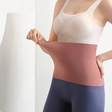 Đai định hình eo nén cho thể dục yoga hỗ trợ eo đai định hình thắt lưng giảm đau lưng với độ đàn hồi cao, ấm áp - màu đen - Xem 7