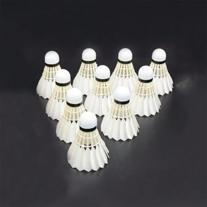 3pcs Nylon Feather Badminton Shuttlecocks, Durable High Elastic For Indoor/Outdoor Match & Training