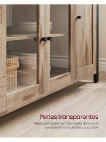 VASAGLE Storage Cabinets - Light Grey - View 5
