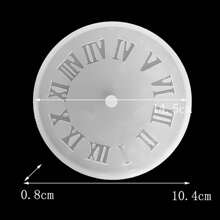 1 pieza Molde de reloj de resina epoxi de cristal, molde de silicona para hacer relojes de joyería DIY, molde de resina artesanal - Multicolor - Ver 14