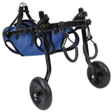 1PC Pet Hind Limb Wheelchair Hind Leg Disabled Pet Cat Dog Adjustable Walking Tools - Blue - View 10