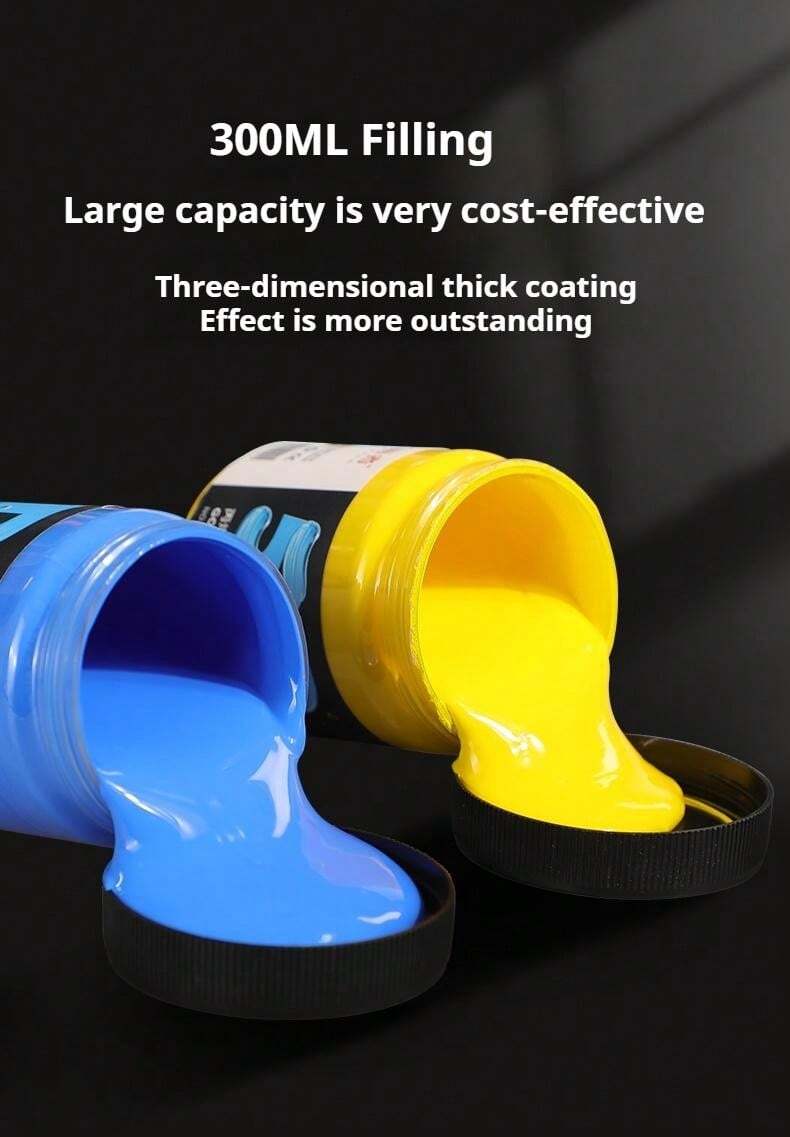 5D Painter Acrylic Paint 300ml Bucket Pack, Student And Professional