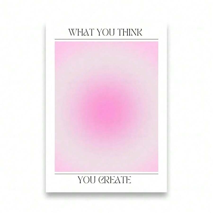 1pc Colourful Positive Aura Posters Energy Spiritual Gradient Print