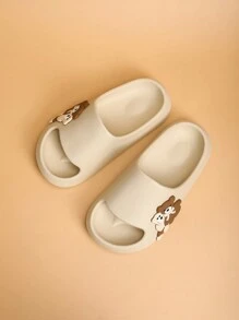 Kids' Foam Slippers, Lightweight Non-Slip Soft Bottom Cute Casual Slip-On Beach Sandals For Boys & Girls - Beige - View 7