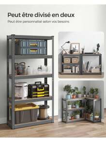 SONGMICS Utility Shelves - Màu Xám nhạt - Xem 6